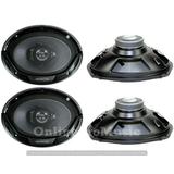 4) New Kenwood KFC-6966S 6x9 800 Watt 3-Way Car Audio Coaxial Speakers Stereo