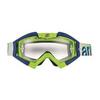 Ariete Riding Crows Basic Collection MX Offroad Goggles Lime/Blue