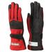 RaceQuipÂ® 355013RQP 355 Series Driving Gloves - SFI 3.3/5 - Black/Red - Medium