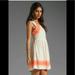 Free People Dresses | Free People Cream Orange Lace Dress Size Small | Color: Cream/Orange | Size: S