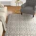 Gray 102 x 0.75 in Area Rug - Birch Lane™ Lauring Geometric Handmade Tufted Wool Light/Taupe/White Area Rug Wool | 102 W x 0.75 D in | Wayfair