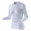 X-Bionic Damen Energy Accumulator Origins Long Sleeve Women Damen Baselayer Kompressionsshirt Lang rmlig, White/Pearl Grey, XS EU