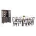 Sunset Trading Shades of Gray 11 Piece Dining Set with China Cabinet - Sunset Trading DLU-EL9282-C90-BH11PC
