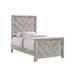 Keely Twin Panel Bed in White - Picket House Furnishings EL700TB