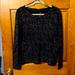 Jessica Simpson Sweaters | Jessica Simpson Xl Black Gold Long Sleeve Sweater | Color: Black/Gold | Size: Xl