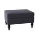 Lark Manor™ Jamilee 27" Wide Rectangle Standard Ottoman Scratch/Tear Resistant/Stain Resistant, in Black/Blue/Brown | Wayfair