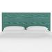 Alcott Hill® Thurston Panel Headboard Upholstered/Cotton in Green/Brown | King | Wayfair F5EF7AD61917423FA7488C62722DABFF
