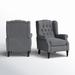 Three Posts™ Val 28.5" Wide Manual Wing Chair Recliner Polyester in Gray | 41 H x 28.5 W x 34.5 D in | Wayfair 7D9E39457315469791A2F0069F580C22