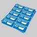 Bathroom #2 Stickers (4 x 2 inch 10 Labels per Sheet 300 Sheets Blue 3000 Labels) for Moving Storage or Home Organization