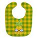 Caroline s Treasures Baby Bib Pineapple with Sunglasses Green and Yellow Plaid