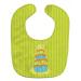 Caroline s Treasures Baby Bib Birthday Cake Green Stripe