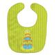 Caroline s Treasures Baby Bib Birthday Cake Green Stripe