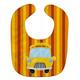 Caroline s Treasures Baby Bib Back to School Bus Orange