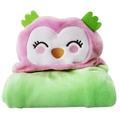 Baby Cute Animal Hood Soft Plush Towel Cloak Swaddle Newborn Receiving Blanket Sleeping Bag