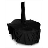 KoverRoos 71351 Weathermax Large Dining Set Cover with umbrella hole Black - 108 L x 82 W x 28 H in.