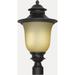 Forte Lighting Outdoor 1 Light Aluminum Post Light