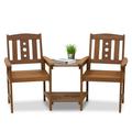 Furinno Tioman Outdoor Hardwood New Mexico Jack & Jill Chair Set