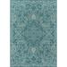 Momeni Baja Polypropylene Machine Made Teal Indoor Outdoor Rug 8 6 X 13