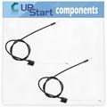 2-Pack 532176556 Engine Cable Replacement for Husqvarna ROTARY LAWN MOWER (96134000700) (2007-11) Lawn Mower: Consumer Walk Behind - Compatible with 176556 162778 Zone Control Cable