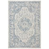 SAFAVIEH Courtyard Desi Traditional Indoor/Outdoor Area Rug 4 x 5 7 Grey/Navy