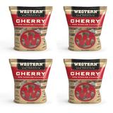 Western BBQ Smoking Barbecue Pellet Wood Cooking Chip Chunks Cherry (4-Pack)