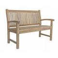 Anderson Teak Sahara 2-Seater Contemporary Teak Wood Bench in Natural