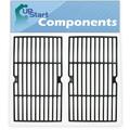 2-Pack BBQ Grill Cooking Grates Replacement Parts for Broil King 96297 - Compatible Barbeque Cast Iron Grid 16 3/4