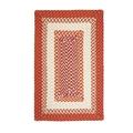 Colonial Mills 2 x 7 Red and Orange Rectangular Braided Runner Rug