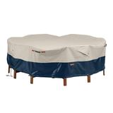Classic Accessories Mainland Water-Resistant 94 Inch Patio Round Table and Chair Set Cover