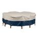 Classic Accessories Mainland Water-Resistant 94 Inch Patio Round Table and Chair Set Cover