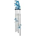 George S. Chen Imports SS-G-41855 Round Top Dolphin Hanging Garden Porch Decoration Decor Wind Chime