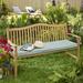 Humble and Haute Cottage Teak Sunbrella Bench Cushion Canvas Macaw