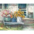 Garden Wagon Bright Poster Print by Carol Rowan (36 x 24)