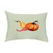 Simply Daisy 14 x 20 Gourd Pile Light green Fall Print Outdoor Decorative Throw Pillow