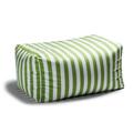 Jaxx Leon Outdoor Bean Bag Ottoman Lime Striped