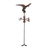 Northlight 3 Polished Eagle Outdoor Garden Weathervane - Chocolate Brown