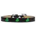 Mirage Pet 633-21 BK12 Shamrock Widget Dog Collar Black Ice Cream - Size 12