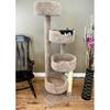 New Cat Condos 64-in Cat Tree & Condo Scratching Post Tower Brown