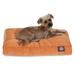 Majestic Pet | Villa Velvet Shredded Memory Foam Rectangle Pet Bed For Dogs Removable Cover Orange Medium