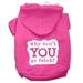 Mirage Pet You Go Fetch Screen Print Pet Hoodies Bright Pink Size Lg