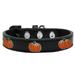 Mirage Pet 631-26 BK18 Pumpkin Widget Dog Collar Black - Size 18