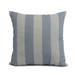 Simply Daisy 18 x 18 Rugby Stripe Stripe Print Outdoor Pillow Blue