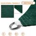 Sunshades Depot 22 x 22 x 22 Sun Shade Sail Equilateral Triangle Permeable Canopy Dark Green Customize Size Available Commercial Standard