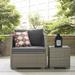 Modway Repose Outdoor Patio Armchair in Light Gray Charcoal