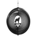 SWEN Products BELGIAN SHEEPDOG Dog Circle Swirly Metal Wind Spinner