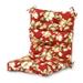 Greendale Home Fashions Roma Floral 44 x 22 in. Outdoor High Back Chair Cushion