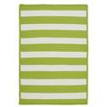 Colonial Mills Indoor/Outdoor LifeStyle Stripe Rug Lime 2 x 4 Reversible Made To Order Stain Resistant 2 x 3 Accent Outdoor Indoor