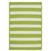 Colonial Mills Indoor/Outdoor LifeStyle Stripe Rug Lime 2 x 4 Reversible Made To Order Stain Resistant 2 x 3 Accent Outdoor Indoor