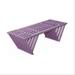 XQuare 54 x 20 x 17 in. Wooden Backless Bench - Two Seat Purple Berry