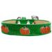 Mirage Pet 633-26 EG16 Pumpkin Widget Ice Cream Dog Collar Emerald Green - Size 16